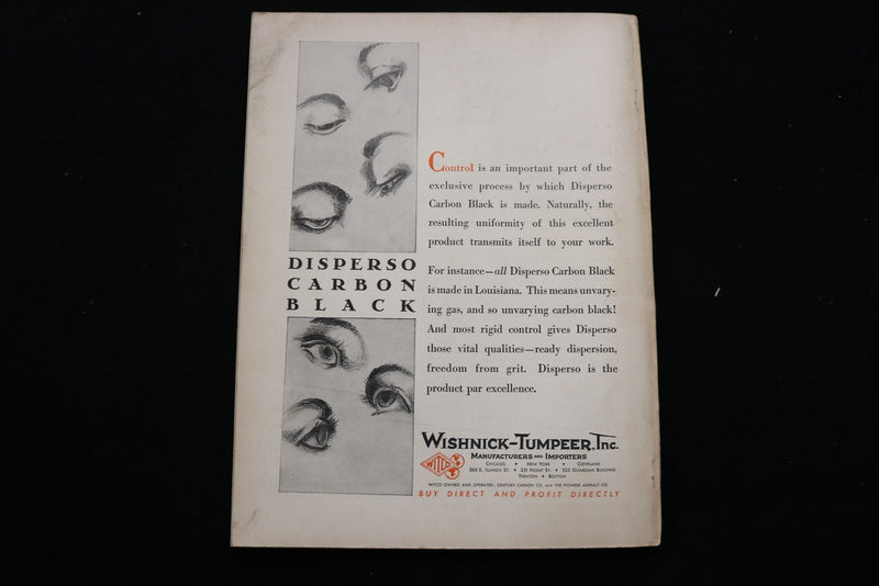 1931 OCTOBER CHEMICAL MARKETS MAGAZINE - MUTUAL CHEMICAL CO. COVER - B 177B