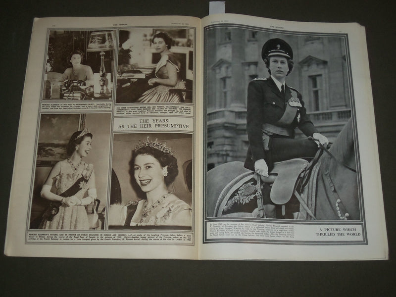 1952 FEBRUARY 23 THE SPHERE MAGAZINE - THE FUNERAL OF KING GEORGE VI - SP 8309