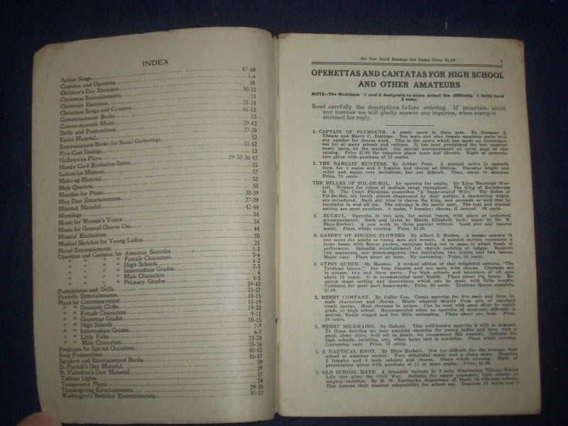 1914-1915 THE ELDRIDGE ENTERTAINMENT HOUSE CATALOG - FRANKLIN, OHIO - J 6454