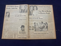 1958 JUNE 7 BOSTON RECORD AMERICAN NEWSPAPER-DEVER SLUR IN GOLDFINE LINK-NP 6277