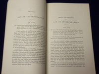 1865 NEW YORK HISTORICAL SOCIERY CHARTER AND BY-LAWS BOOK - NEW YORK - J 4550