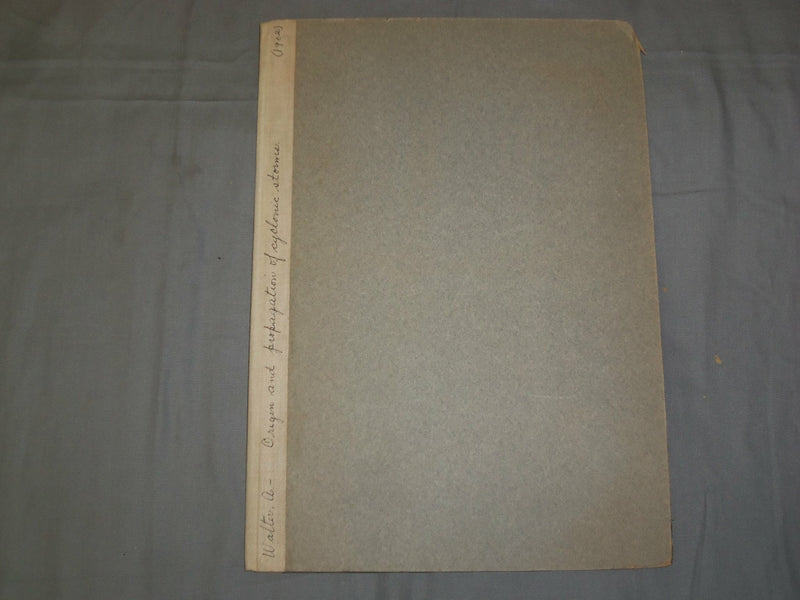 1902 ON THE ORIGIN AND PROPAGATION OF CYCLONIC STORMS BY A. WALTER - J 4890