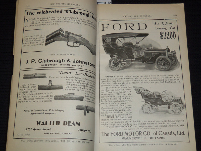 1906 APRIL ROD AND GUN IN CANADA AND MOTOR MAGAZINE - AUTO-ICEBOAT - J 8102