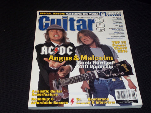 2000 JUNE GUITAR ONE MAGAZINE - AC/DC FRONT COVER - E 282