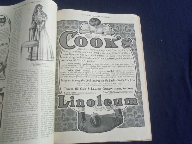 1907 JUNE NEW IDEA MAGAZINE - WOMAN'S MAGAZINE - VOL. XV, NO. 6 - SP 6749L