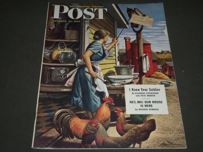 1944 OCTOBER 21 THE SATURDAY EVENING POST MAGAZINE - ILLUSTRATED COVER - SP 139