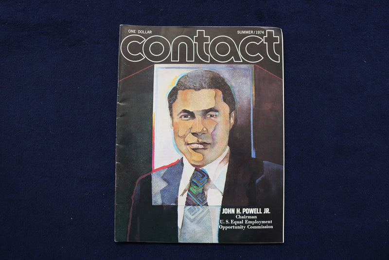 1974 SUMMER CONTACT MAGAZINE - JOHN H. POWELL, JR. COVER - E 11380