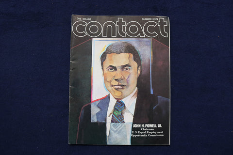 1974 SUMMER CONTACT MAGAZINE - JOHN H. POWELL, JR. COVER - E 11380