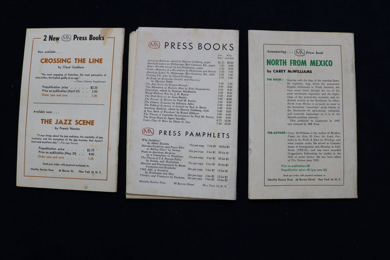 1959-1966 MONTHLY REVIEW, AN INDEPENDENT SOCIALIST MAGAZINE - LOT OF 10 - O 3609