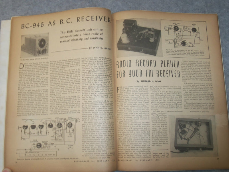 1948 FEBRUARY RADIO CRAFT MAGAZINE - J 6299