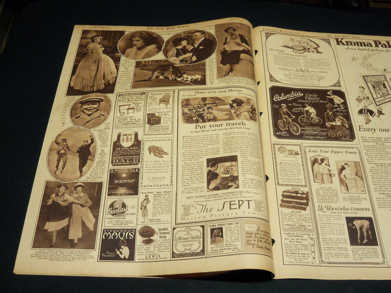 1923 APRIL 1 NEW YORK TIMES PICTURE SECTION NO. 5 - SARAH BERNHARDT - NT 8888