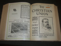 1893 JAN-JUNE THE CHRISTIAN UNION MAGAZINE BOUND VOLUME - NICE ILLUS - R 633
