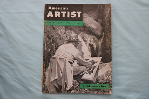 1953 JUNE-JULY AMERICAN ARTIST MAGAZINE - A SPECIAL SUMMER ISSUE COVER - E 26589