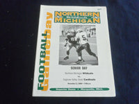 2000 NOV 11 FOOTBALL PROGRAM - NO. MICHIGAN UNIV VS SAGINAW VALLEY ST- SP 1217K