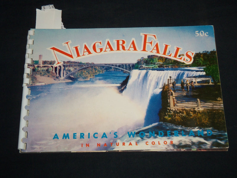 1955 NIAGARA FALLS AMERICA'S WONDERLAND IN NATURAL COLOR BOOK - J 8704