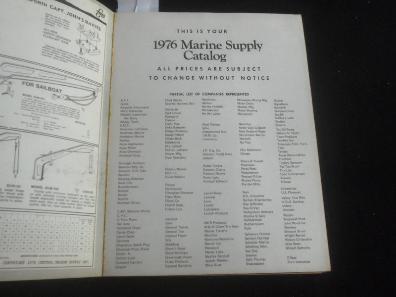 1976 MANNY & MARY'S SPORT SHOP CATALOG - EAST KEANSBURG, NEW JERSEY - B 5529A