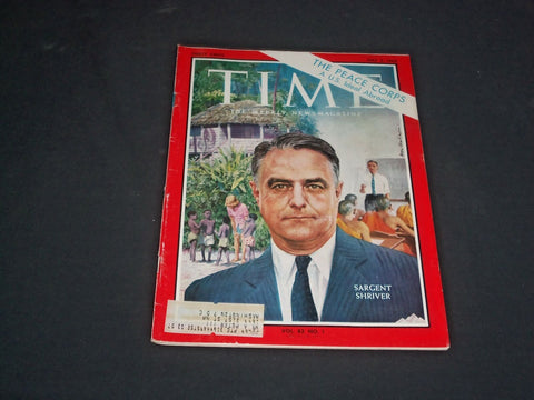 1963 JULY 5 TIME MAGAZINE - SARGENT SHRIVER - T 1936