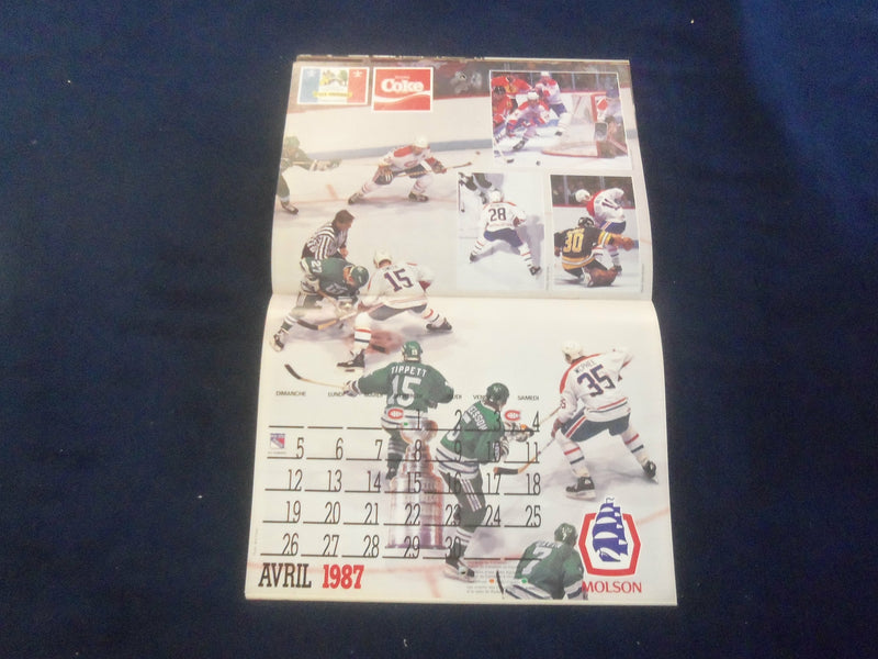 1986-1987 MONTREAL CANADIANS HOCKEY CALENDAR - F 254W