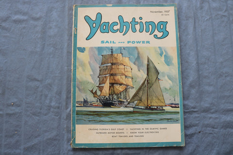 1955 NOVEMBER YACHTING MAGAZINE - CRUISING FLORIDA'S GULF COAST - E 9407