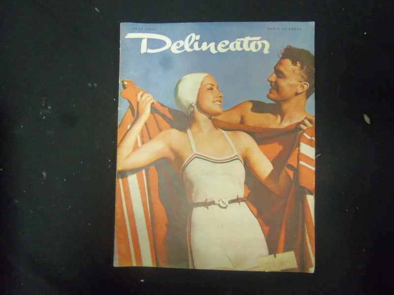 1936 JULY DELINEATOR MAGAZINE - GREAT COVER, STORIES AND ADS - ST 3797