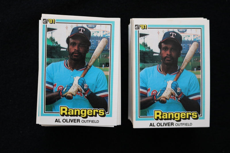 AL OLIVER 1981 DONRUSS BASEBALL CARDS - CARD # 387 - NM-MT - APPROX. 225 - #262