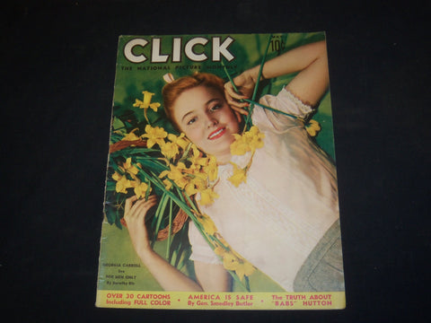 1940 MAY CLICK MAGAZINE -GEORGIA CARROLL COVER, PHOTOS & ARTICLES INSIDE-ST 5306