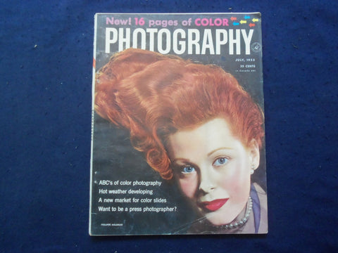 1953 JULY PHOTOGRAPHY MAGAZINE - PHILIPE HALSMAN - ABC'S OF COLOR - SP 4781J