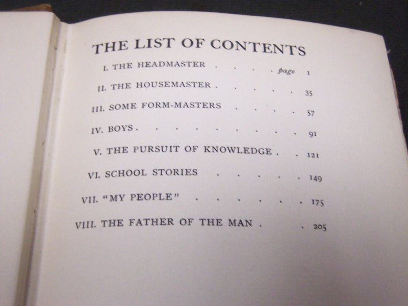 1914 THE LIGHTER SIDE OF SCHOOL LIFE BOOK BY IAN HAY - FIRST EDITION - KD 5827