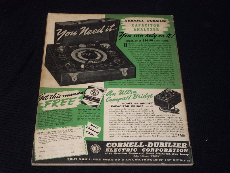 1940 JANUARY RADIO-CRAFT MAGAZINE VERY NICE COVERS & ADS - E 387