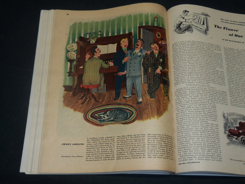 1947 MARCH ESQUIRE MAGAZINE - GREAT ILLUSTRATION - NICE COVER & ADS - ST 5713