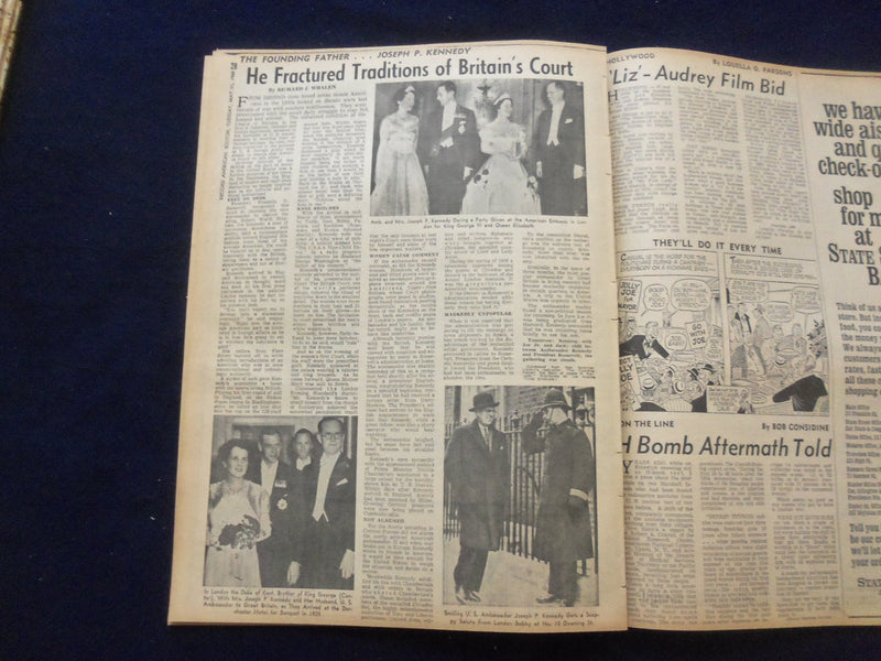 1965 MAY 11 BOSTON RECORD AMERICAN NEWSPAPER-KILLER+4 FLEE MENTAL HOSP. -NP 6287