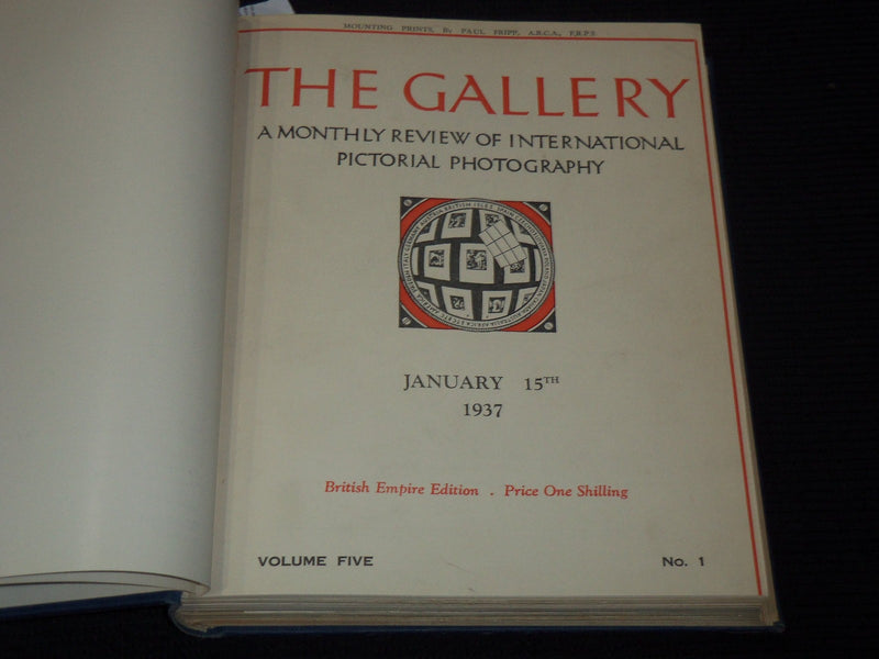 1933-1937 THE GALLERY PHOTOGRAPHY MAGAZINE BOUND VOLUMES NO. 1-5 - KD 655
