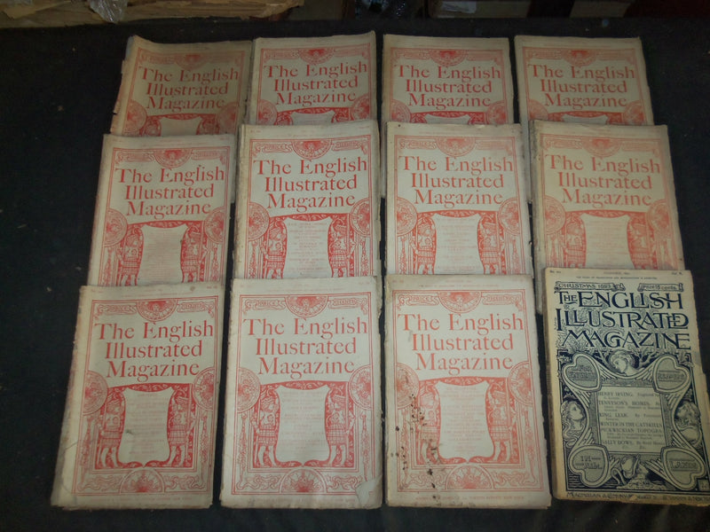 1892 THE ENGLISH ILLUSTRATED MAGAZINE - LOT OF 12 - COMPELTE YEAR - WR 1158N