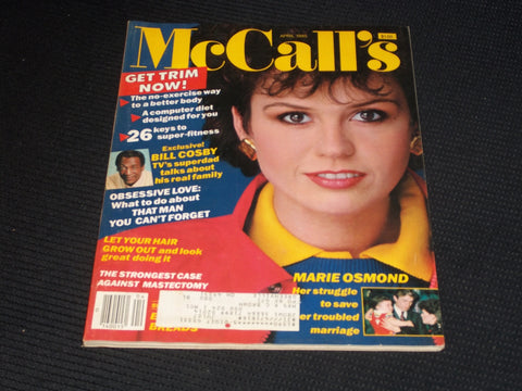 1985 APRIL MCCALL'S MAGAZINE - MARIE OSMOND FRONT COVER - E 461