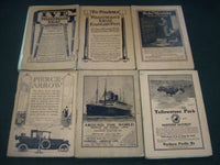 1914 THE ATLANTIC MONTHLY MAGAZINE LOT 6 ISSUES - STORIES & ARTICLES - WR 341C