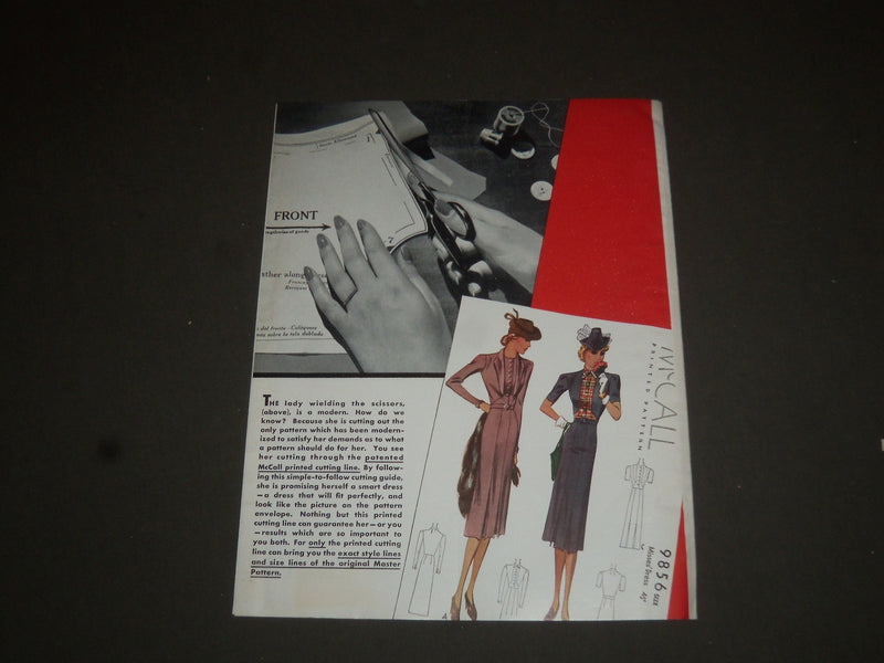 1939 JUNE MCCALL'S MAGAZINE - PARTIAL CONTENTS SAMPLE - SP 6774
