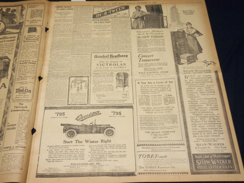 1916 NOVEMBER 14 NEW YORK TIMES - AGREEMENT TO RECALL PERSHING - NT 7731