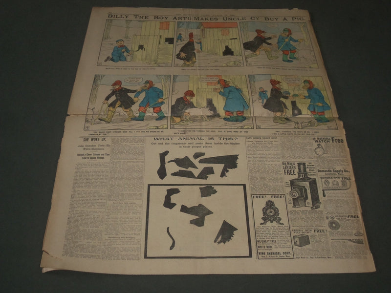 1905 MARCH 19 SUNDAY BOSTON GLOBE SUPPLEMENT PART 2 - COLOR COMICS - NP 2786
