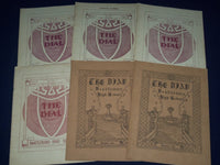 1911 THE DIAL BRATTLEBORO HIGH SCHOOL MAGAZINE LOT OF 6 - GREAT INFO. - O 2341