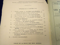 1916-1917 REVUE DES DEUX MONDES FRENCH MAGAZINE LOT OF 6 ISSUES - WR 815