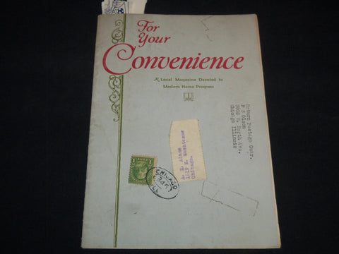1920'S FOR YOUR CONVENIENCE MAGAZINE VOLUME 1 NO. 6 - MODERN HOME - J 9158
