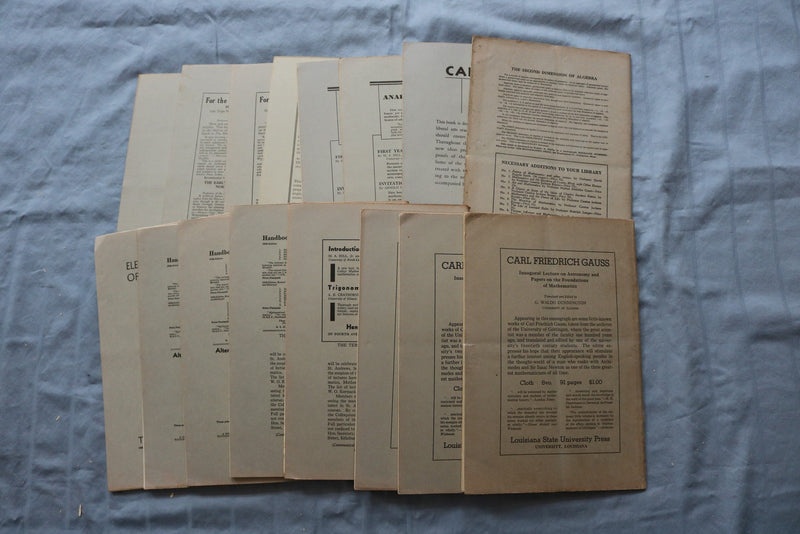 1936-1938 NATIONAL MATHEMATICS MAGAZINE - LOT OF 16 - O 3897