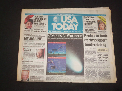 1997 MARCH 12 USA TODAY NEWSPAPER - PROBE AT IMPROPER FUND-RAISING - NP 7855