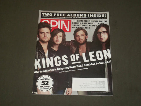 2010 NOVEMBER SPIN MAGAZINE - KINGS OF LEON COVER - GREAT PHOTOS - B 2099