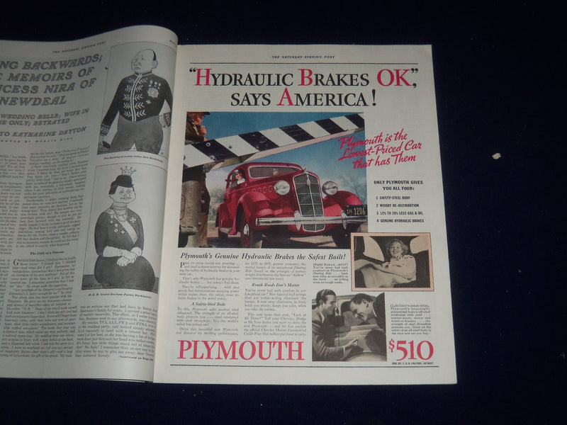 1935 MAY 4 THE SATURDAY EVENING POST MAGAZINE - ILLUSTRATED COVER - SP 5487
