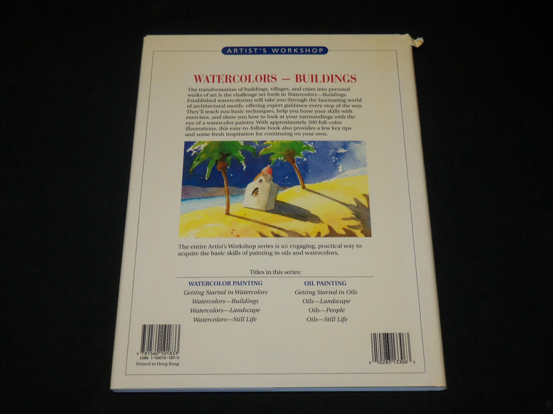 1992 WATERCOLORS BUILDINGS HARDCOVER BOOK BY BAGNALL - NICE PHOTOS - I 1936