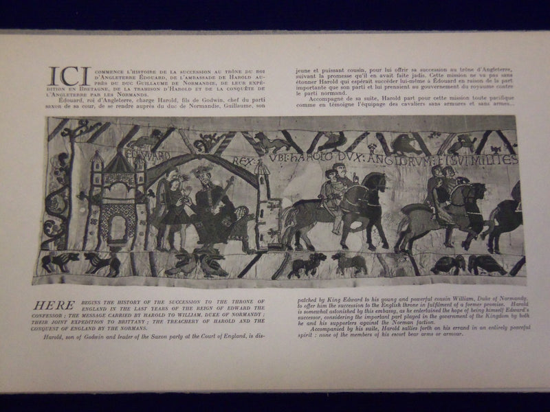 1946 LA BRODERIE TAPISSERIE DE LA REINE MATHILDE JEAN VERRIER BOOK - KD 2542