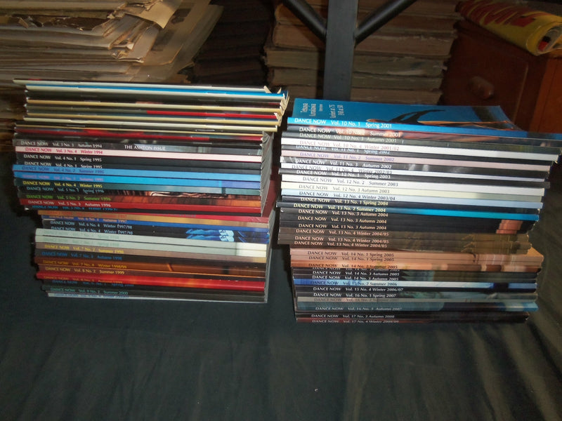1992-2008 DANCE NOW MAGAZINE - LOT OF 74 ISSUES - VOL. 1, NO. 1 - ENGLAND