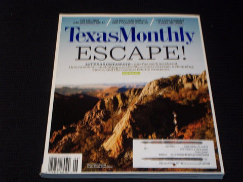2009 JUNE TEXAS MONTHLY MAGAZINE - ESCAPE FRONT COVER - E 7458