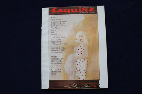 1961 MARCH ESQUIRE MAGAZINE - MARILYN MONROE COVER - E 23420